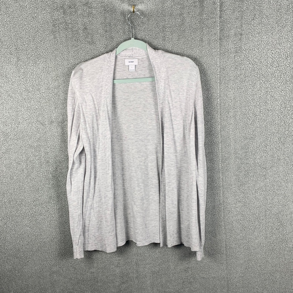 Light gray long sleeved cardigan from Old Navy, never worn size Large